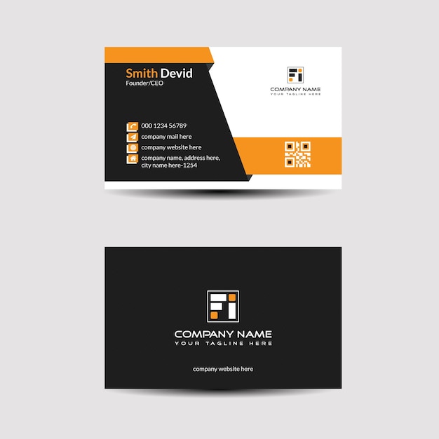 Creative corporate business card templates vector