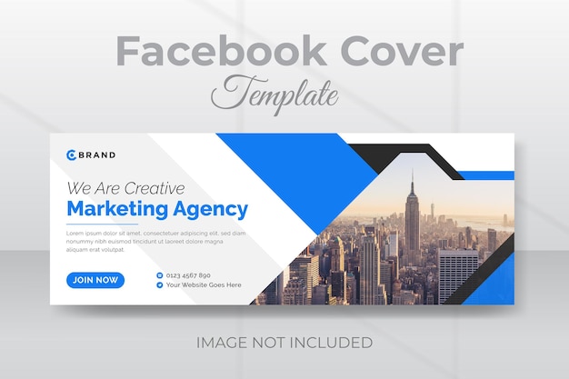 Creative corporate business facebook cover or web banner design