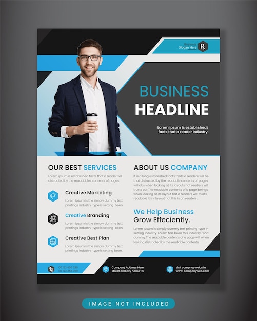 Creative corporate business flyer social media instagram post template