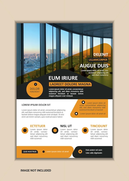 Creative Corporate Business Flyer Template A4 Size with Bleed Vector design