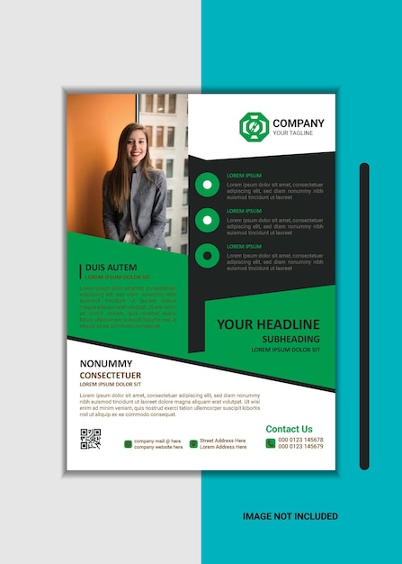 Creative Corporate Business Flyer Template Simple and clean A4 Size with Bleed Vector design