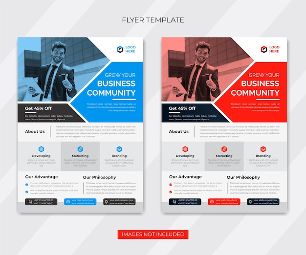 Creative corporate business flyer template