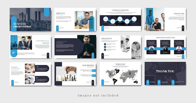 Creative corporate business minimal slides presentation template