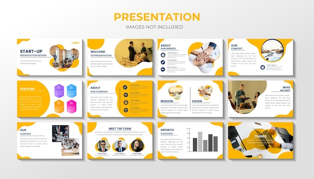 Creative Corporate Business powerpoint presentation template Premium Vector