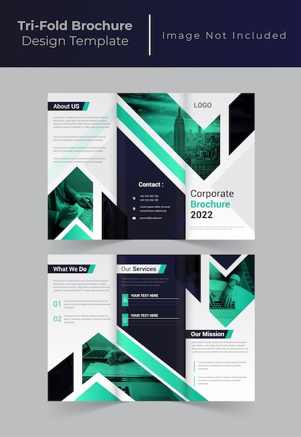 Creative corporate business trifold brochure  