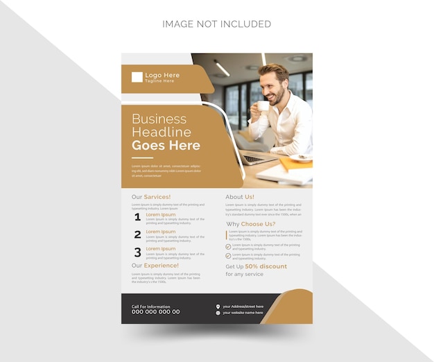 Vector creative corporate digital marketing business flyer design a4 vector template