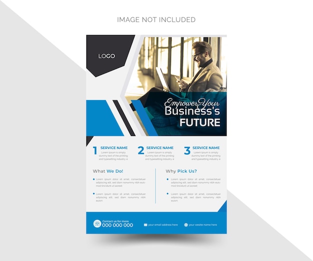 Creative corporate Digital marketing business flyer design a4 vector template