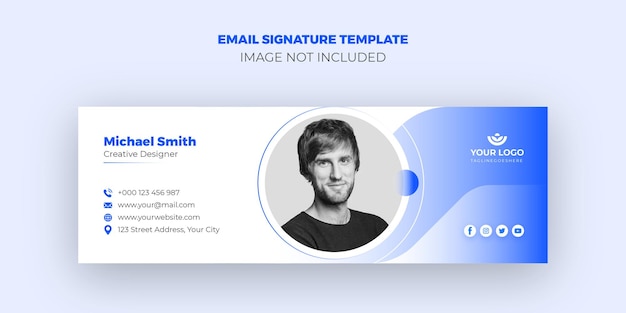 Creative Corporate Email Signature Template Design