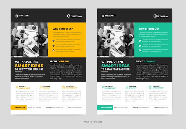 Creative Corporate Flyer Layout Minimal business flyer template or or Poster Design