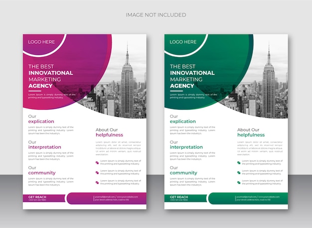 Creative corporate modern business flyer design template