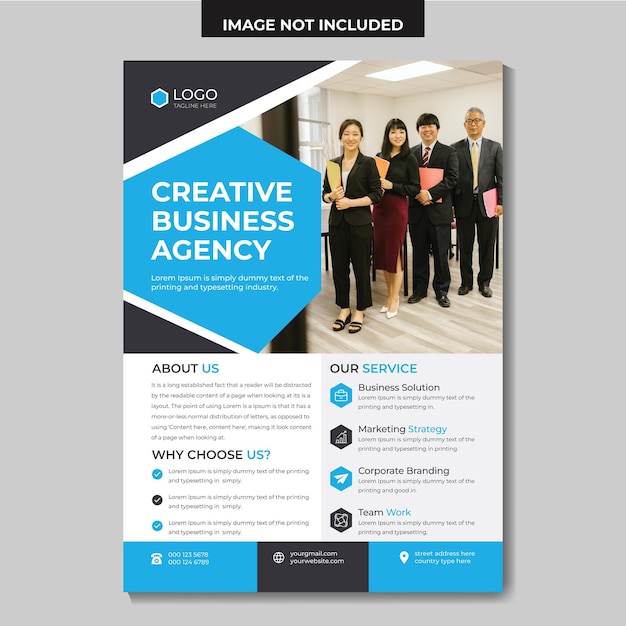 Creative corporate professional flyer template