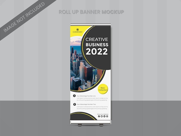 Creative Corporate Promotional Business Marketing Agency Roll up stand banner Vector Design Template