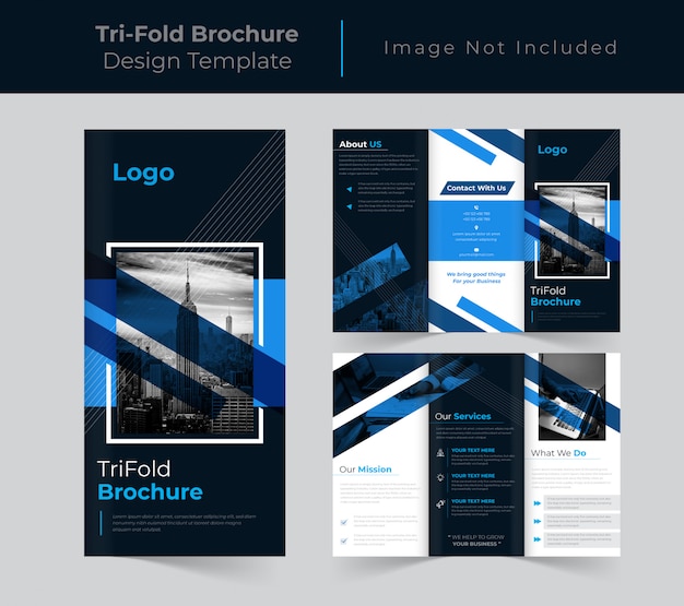 Creative corporate trifold brochure  