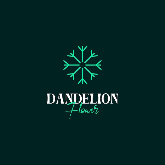 Creative dandelion flower logo design vector concept illustration idea