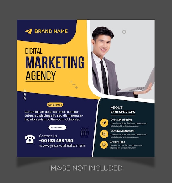 Creative degital marketing expert social media post design