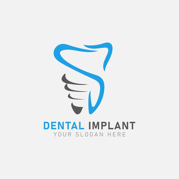 Creative dental clinic logo vector Abstract dental symbol icon with modern design