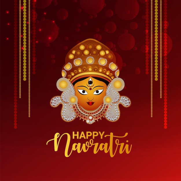 Creative design concept happy navratri