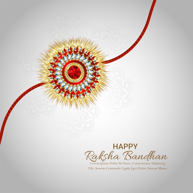 Creative design concept for happy raksha bandhan design concept