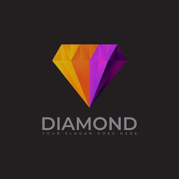 Creative Diamond Logo and Icon Design Template