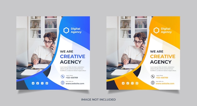 Creative Digital Marketing Agency and Corporate social Media Post design