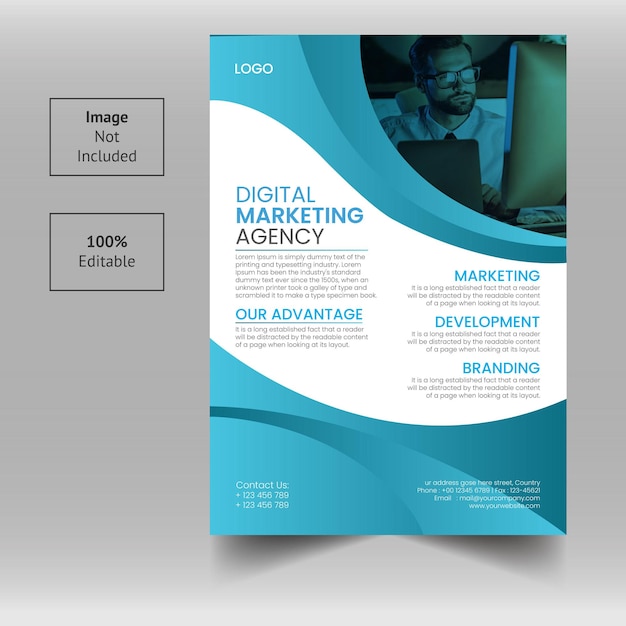 Creative Digital Marketing Agency Flyer Design