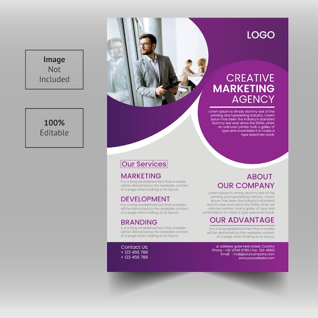 Creative Digital Marketing Agency Flyer Design