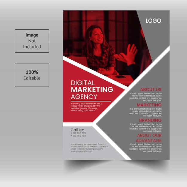 Creative Digital Marketing Agency Flyer Design