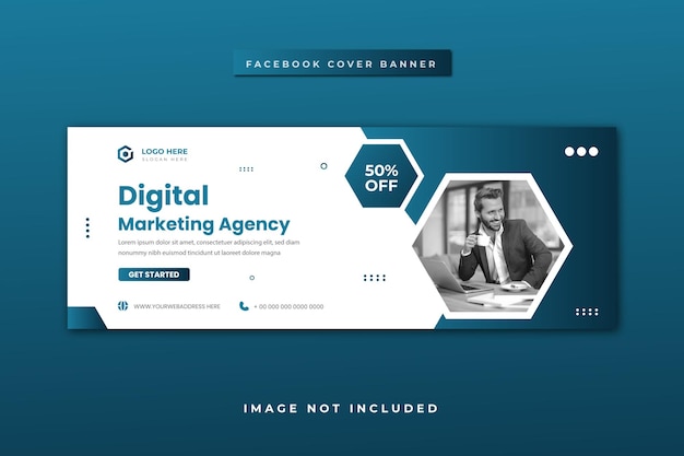 Creative digital marketing corporate social media and Facebook cover