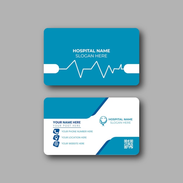 Creative Doctor Business Card and Visiting Card Template Design