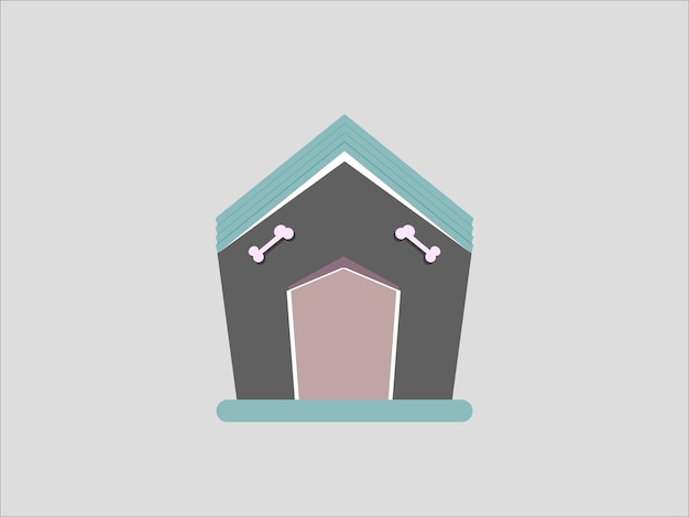 Creative dog house illustration