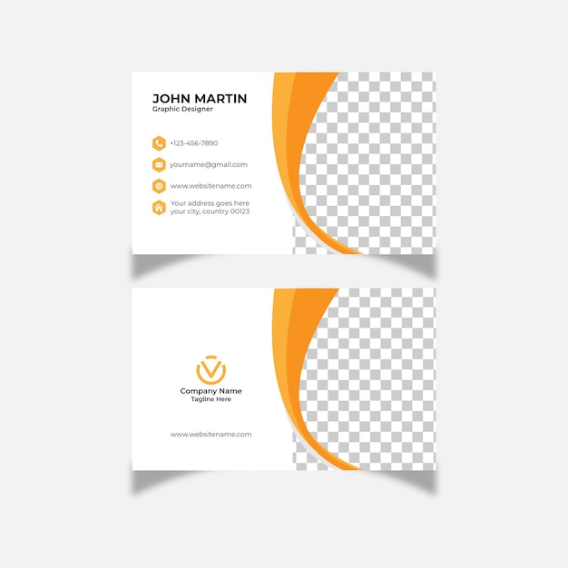 Creative double-sided business cards template