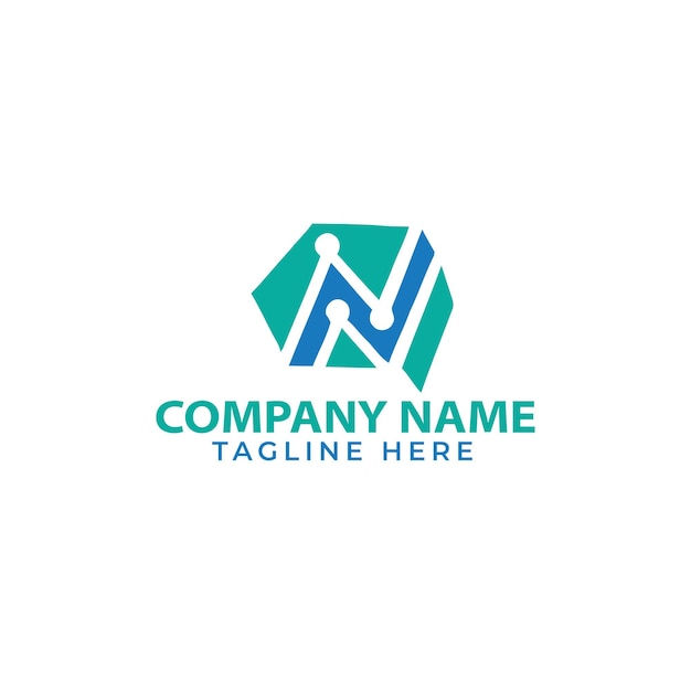 Creative dynamic round logotype Connection symbol