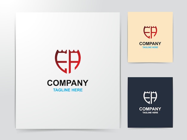 creative ea monogram logo design