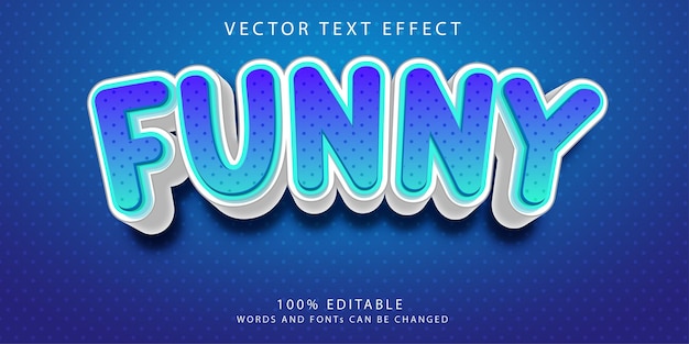 Creative editable text effects style template