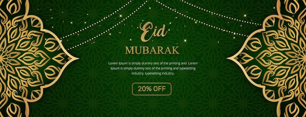 Creative eid mubarak Banner design