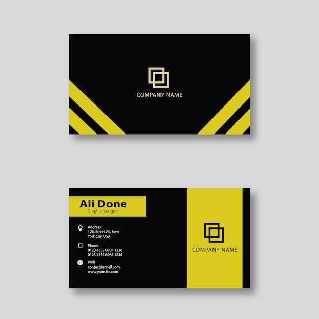 Creative elegant business card