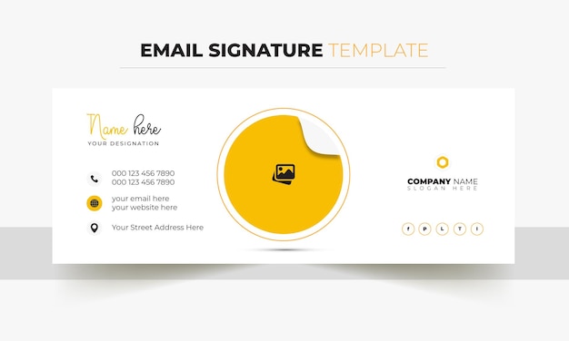 Creative Email Signature Template Design