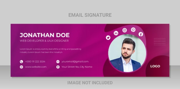 Creative Email Signature Template Design