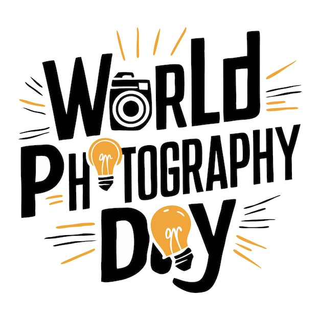 A creative and eye catching tshirt design for World Photography Day