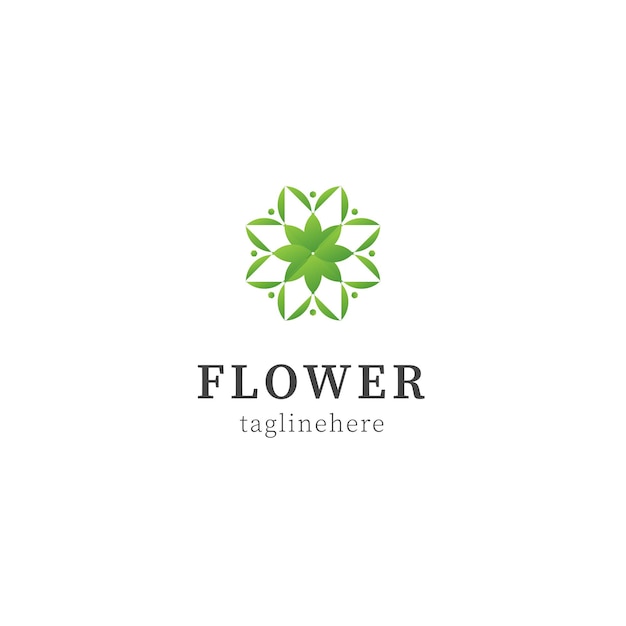 Creative flower logo design