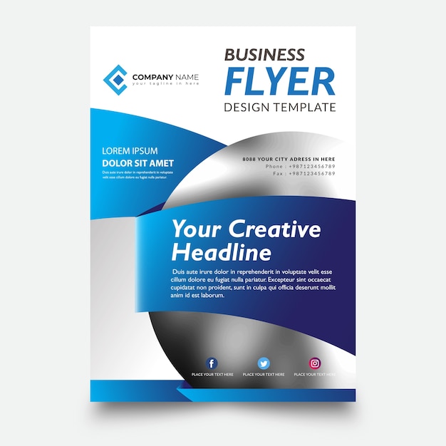 Creative Flyer template design