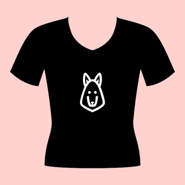 Creative fox icon t shirt vector design