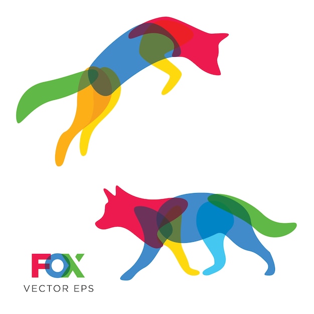 Creative Fox, Wolf Animal Design