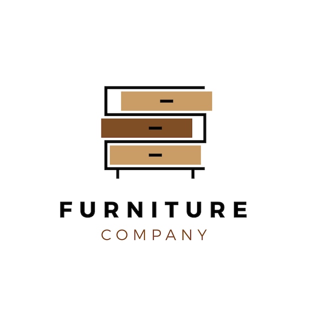 Creative furniture logo template