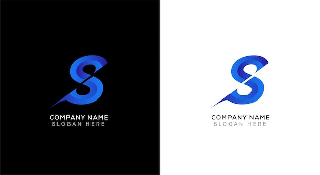 Creative gradient letter a logo design template