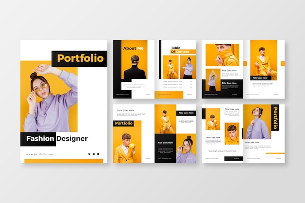 Creative gradient portfolio template