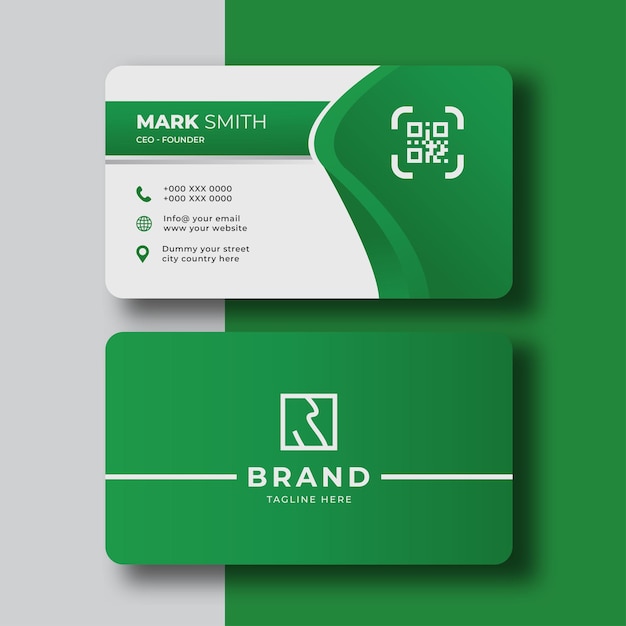 Creative Green 3D Style Business Card