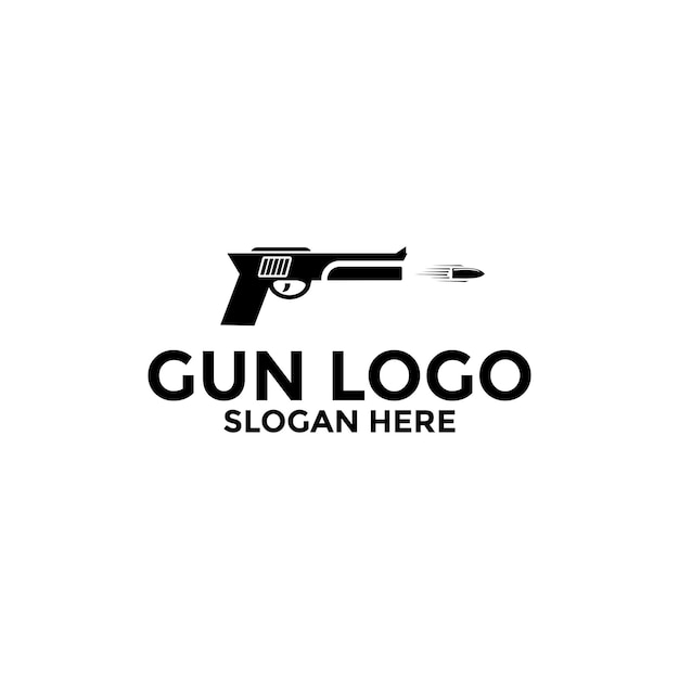 Creative Gun Logo Design Gun Logo Template Gun Vector