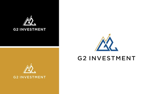 Creative GZ Investment Logo Grow Invest Capital Funding Vector Template