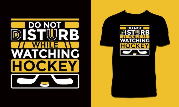 Creative Hockey Vector Tee Design